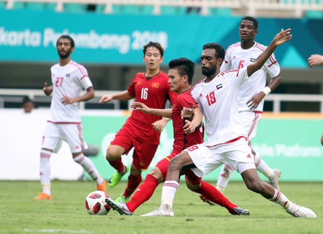 Tuyển Việt Nam từng gây nhiều khó khăn cho UAE ở vòng loại thứ 2. Ảnh: Sport
