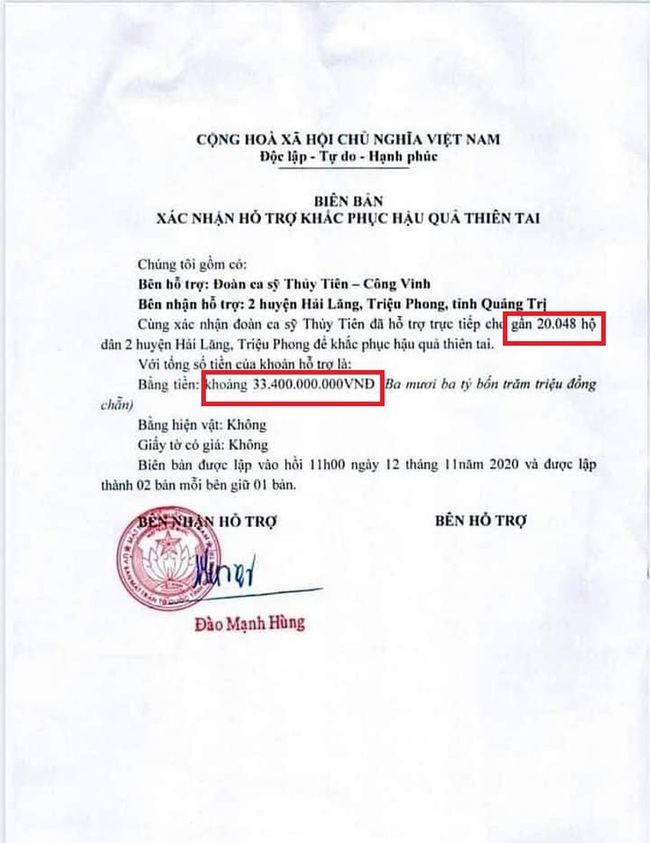 Giấy xác nhận số tiền từ thiện của Thủy Tiên ở các địa phương có giá trị?   - Ảnh 3.