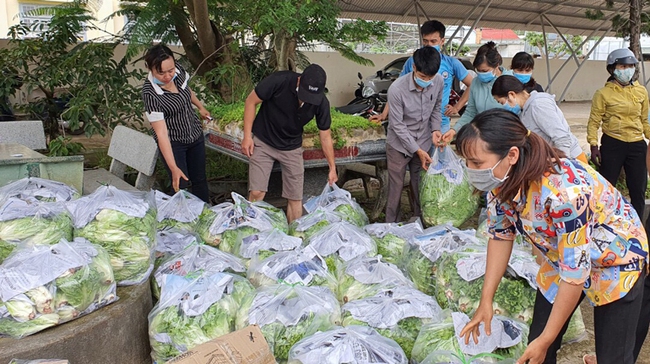 Lâm Đồng: Nông dân có rau góp rau, có tiền đóng góp tiền, ủng hộ hàng nghìn tấn nông sản tiếp sức miền Nam - Ảnh 4.