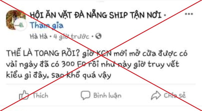 Đà Nẵng: Phạt quản trị viên tung tin &quot;có 300 F0&quot; - Ảnh 1.