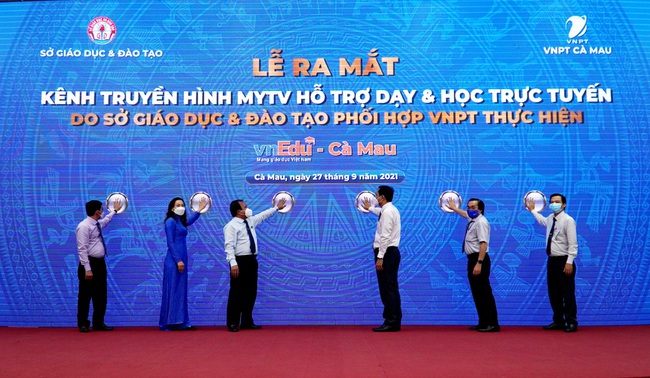 VNPT Cà Mau ra mắt kênh dạy và học trực tuyến trên truyền hình MyTV - Ảnh 1.