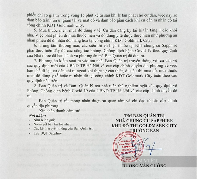 Hà Nội: Phường Phú Diễn tự &quot;chỉ định&quot; 4 ngày mới được đi siêu thị 1 lần, hàng nghìn cư dân bức xúc - Ảnh 5.