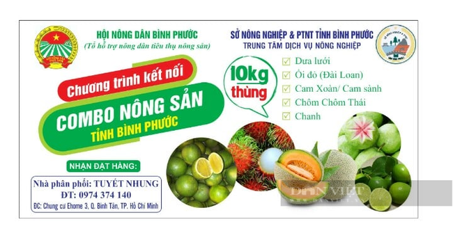 Gói combo trái cây đặc sản Bình Phước. Ảnh: Tuyết Nhung