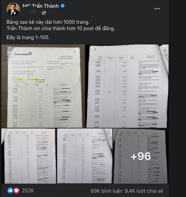 Sau tất cả, Trấn Thành gây &quot;sốt&quot; mạng khi tung sao kê dài 1.000 trang giữa ồn ào về tiền từ thiện - Ảnh 2.