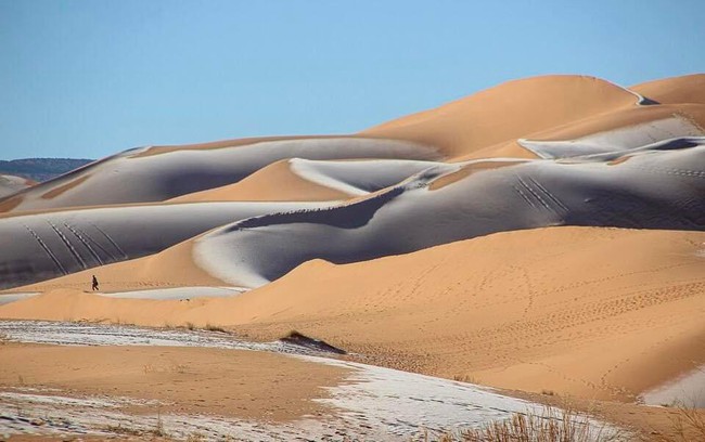 Cảnh bất thường cực hiếm: Băng tuyết phủ trắng sa mạc Sahara - Ảnh 6.