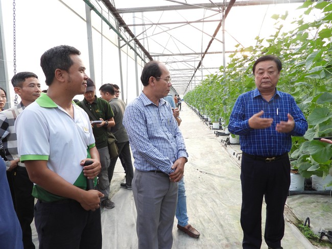 Bộ trưởng Lê Minh Hoan ấn tượng với Nông trường WinEco Củ Chi  - Ảnh 1.
