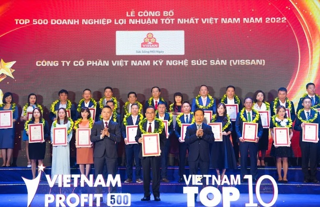 VISSAN đạt danh hiệu Top 10 công ty thực phẩm uy tín & Top 500 doanh nghiệp lợi nhuận tốt nhất Việt Nam năm 2022 - Ảnh 2.