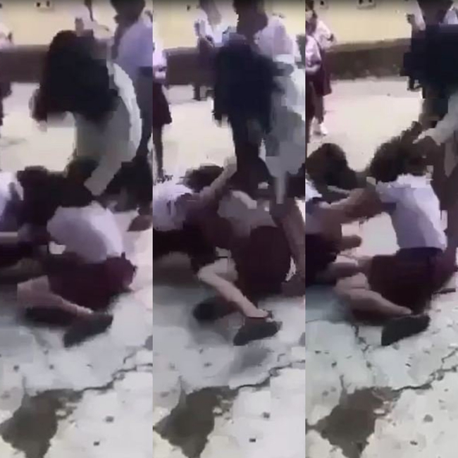Xôn xao clip nữ sinh lớp 8 bị bạn đánh đập dã man ở Tây Ninh - Ảnh 1.