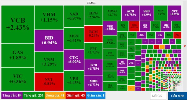 146 &quot;hoa tím&quot;, VN-Index bật tăng gần 35 điểm - Ảnh 2.