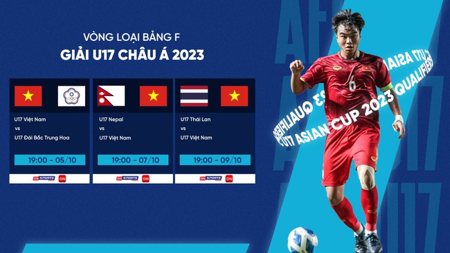 Lịch thi đấu của U17 Việt Nam tại vòng loại U17 châu Á 2023 - Ảnh 3.