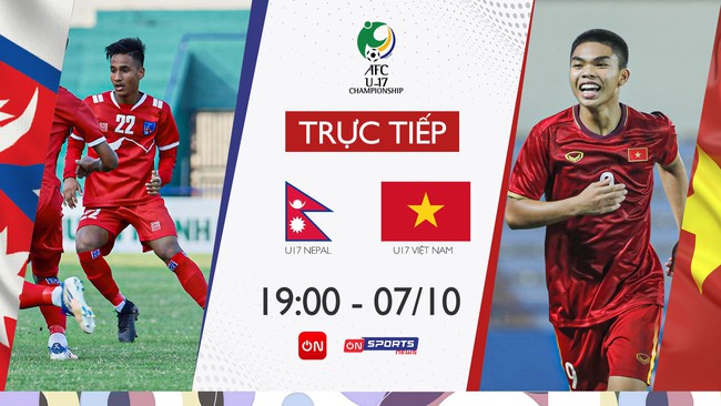 Link xem trực tiếp U17 Việt Nam vs U17 Nepal (19h) - Ảnh 1.