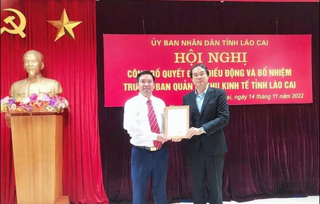 Chủ tịch UBND thị xã Sa Pa giữ chức vụ Trưởng Ban Quản lý Khu kinh tế tỉnh Lào Cai - Ảnh 1.