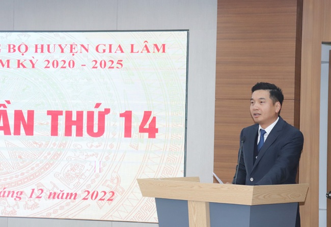 Năm 2022, huyện Gia Lâm thu ngân sách ước đạt hơn 5.168 tỷ đồng - Ảnh 1.