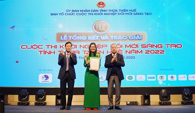 TT-Huế: 11 ý tưởng, dự án xuất sắc được trao giải Cuộc thi Khởi nghiệp đổi mới sáng tạo năm 2022 - Ảnh 1.