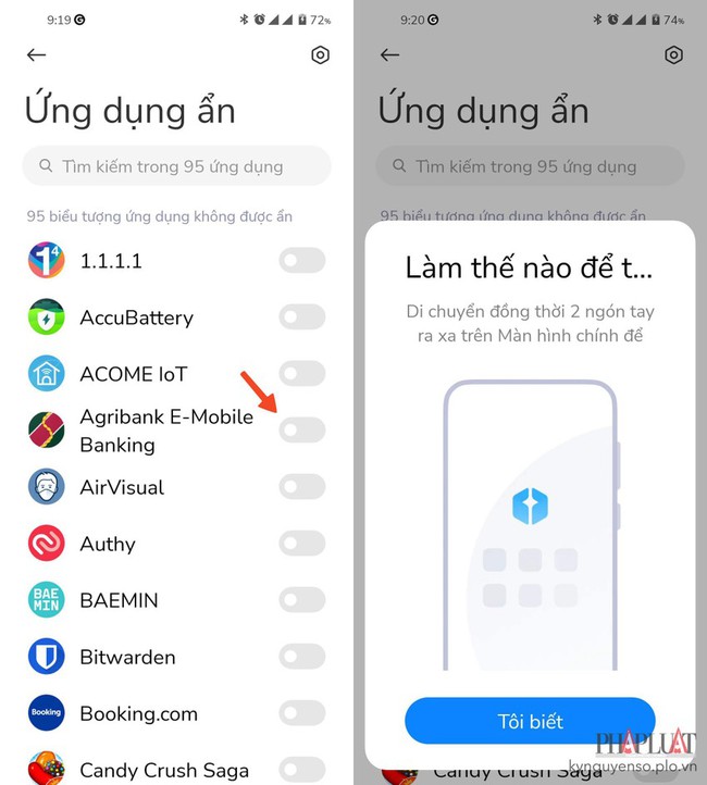 Cách ẩn ứng dụng để tránh bị mất tiền ngân hàng - Ảnh 5.