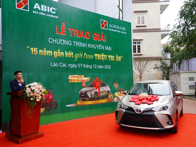 Trao giải thưởng xe ô tô Toyota Vios, Bảo hiểm Agribank tri ân khách hàng - Ảnh 3.