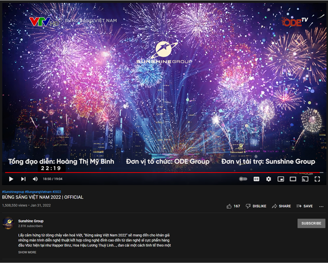 “Bừng sáng Việt Nam 2022” của ODE Group đạt hơn 1,5 triệu view chỉ sau 3 ngày - Ảnh 1.