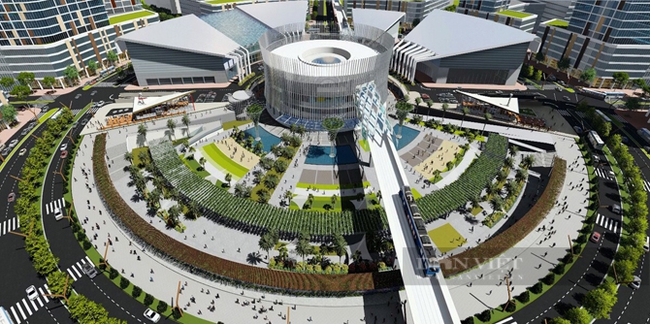 Phối cảnh mô hình Trung tâm Thương mại thế giới Thành phố mới Bình Dương. Ảnh: PV