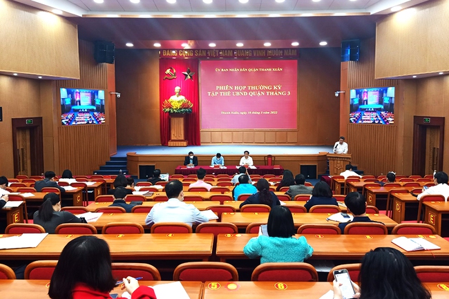 10 nhiệm vụ trọng tâm của quận Thanh Xuân tại cuộc họp tháng 3 - Ảnh 1.
