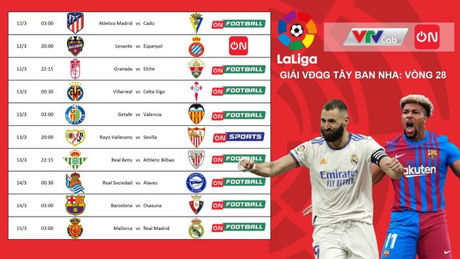 Lịch phát sóng trực tiếp vòng 28 La Liga và vòng 26 Bundesliga - Ảnh 2.