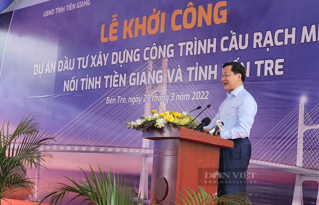Khởi công xây dựng cầu Rạch Miễu 2 nối tỉnh Tiền Giang và Bến Tre - Ảnh 2.