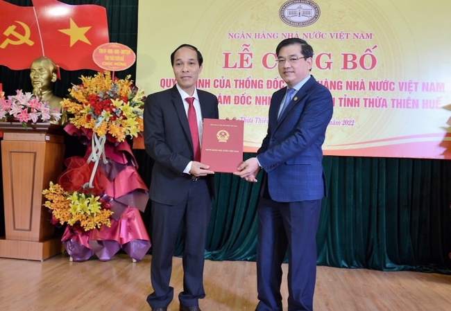 Bổ nhiệm Giám đốc Ngân hàng Nhà nước chi nhánh Thừa Thiên Huế  - Ảnh 1.
