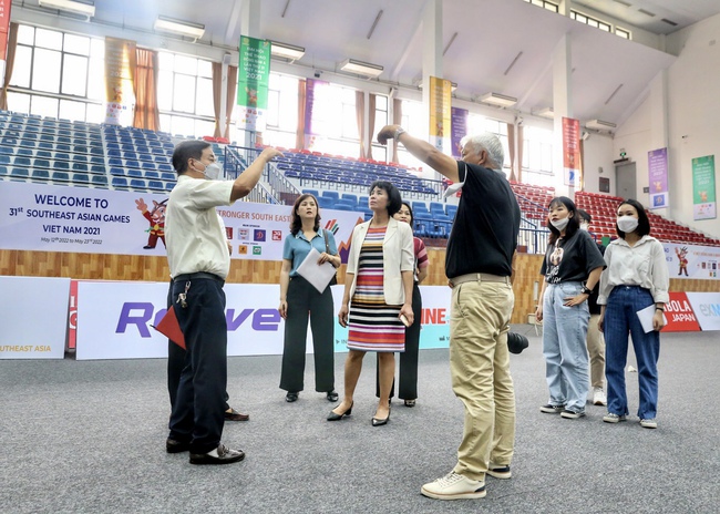 Nhà thi đấu Hà Đông sẵn sàng cho nội dung thi đấu của Sea Games 31 - Ảnh 3.