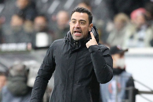 Bị Frankfurt, HLV Xavi vẫn hài lòng vì 1 điều - Ảnh 1.