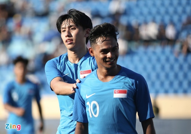 Đánh bại U23 Campuchia, U23 Singapore vươn lên dẫn đầu bảng B - Ảnh 1.