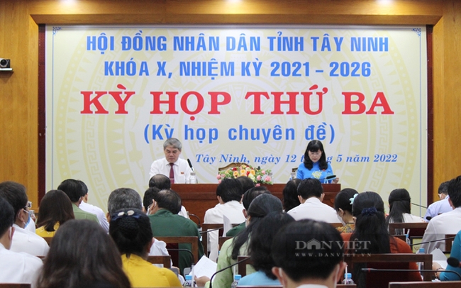 Kỳ họp thứ 3 HĐND tỉnh Tây Ninh Khóa X, nhiệm kỳ 2021-2026. Ảnh: Nguyên Vỹ