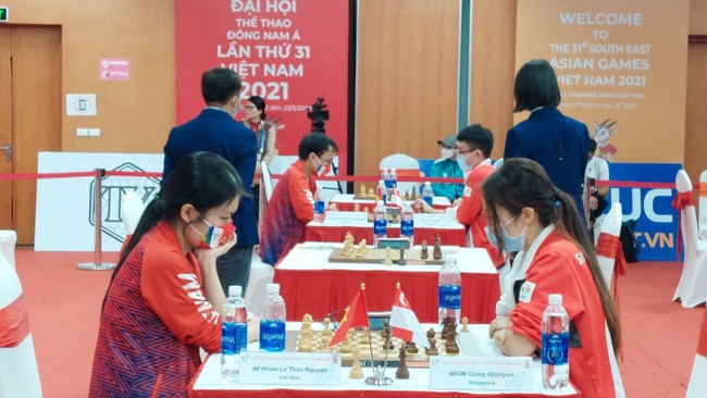 Vợ chồng VĐV Việt Nam đoạt “cú đúp” HCV SEA Games 31 - Ảnh 1.