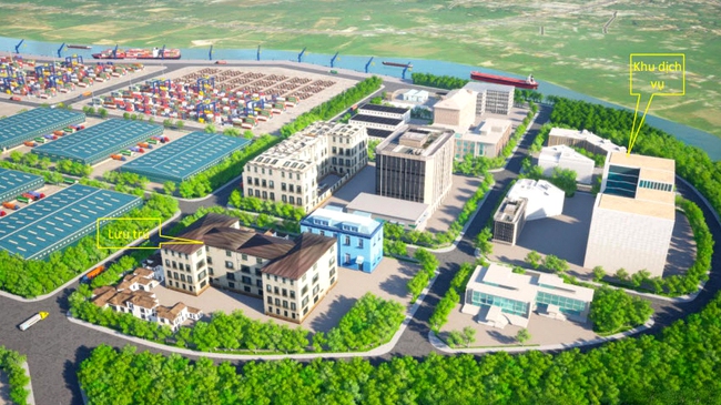 Trung tâm logistics, cảng cạn ICD và cảng tổng hợp Tây Ninh: Phối cảnh minh họa khu vực nhà lưu trú và khu thương mại dịch vụ