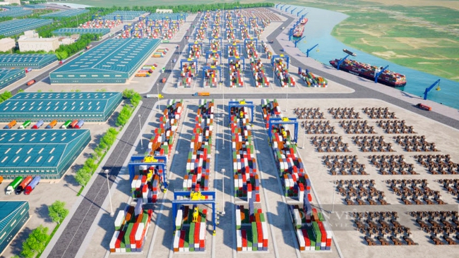 Trung tâm logistics, cảng cạn ICD và cảng tổng hợp Tây Ninh: Phối cảnh khu vực bến cảng. Ảnh: Portcoast