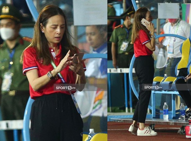 U23 Thái Lan nhận thẻ đỏ, Madam Pang có hành động bất ngờ - Ảnh 1.