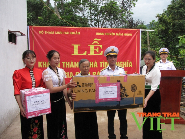 Lai Châu: Khánh thành nhà tình nghĩa do Bộ Tham mưu Quân chủng Hải quân trao tặng   - Ảnh 2.