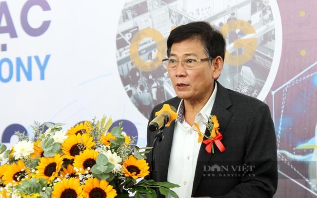 Mr. Mai Hung Dung - Vice Chairman of Binh Duong Provincial People's Committee spoke at the opening ceremony of Vietnam Industry and Manufacturing Exhibition in 2022. Photo: Nguyen Vy