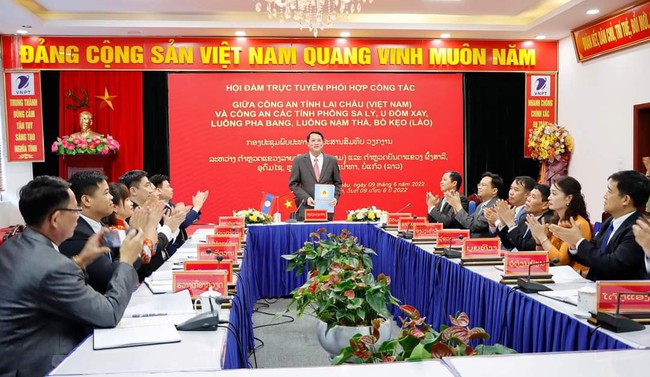 Lai Châu: Hội đàm trực tuyến với Công an 5 tỉnh Bắc Lào - Ảnh 3.