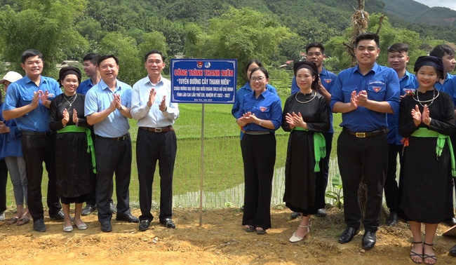 Lào Cai: Khánh thành công trình thanh niên “Tuyến đường cây thanh niên” - Ảnh 2.