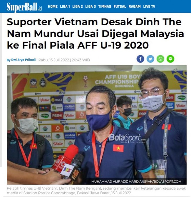 Báo Indonesia đưa tin HLV U19 Việt Nam bị sa thải - Ảnh 2.