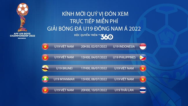 Viettel sở hữu bản quyền phát sóng Giải vô địch bóng đá U19 Đông Nam Á 2022 - Ảnh 1.