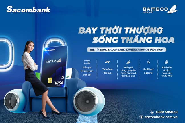 Chính thức ra mắt thẻ tín dụng liên kết Sacombank Bamboo Airways Platinum - Ảnh 2.