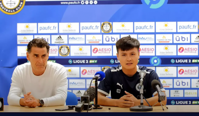 Thua thảm Guingamp, HLV Pau FC làm việc riêng với Quang Hải - Ảnh 2.