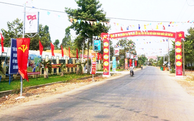 Bộ mặt nông thôn mới của xã An Thái, huyện Phú Giáo ngày càng đổi thay. Ảnh: Hoài Phương
