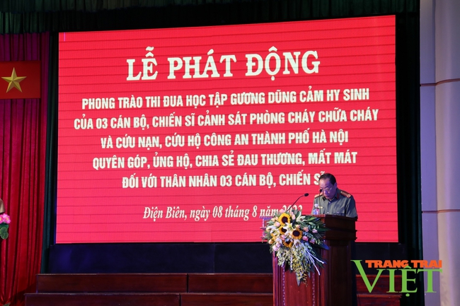 Cán bộ, chiến sĩ Công an Điện Biên học tập tấm gương dũng cảm của 3 liệt sĩ Công an Hà Nội   - Ảnh 2.