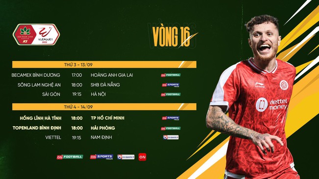 Lịch phát sóng trực tiếp vòng 16 V.League 2022: HAGL đi dễ khó về - Ảnh 1.