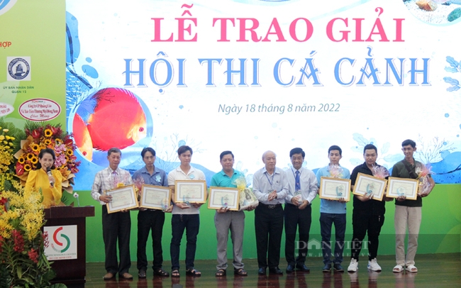 Lễ trao giải Hội thi cá cảnh TP.HCM tại Hội chợ, Triển lãm Giống và Nông nghiệp công nghệ cao TP.HCM vào tháng 8/2022. Ảnh: Trần Khánh