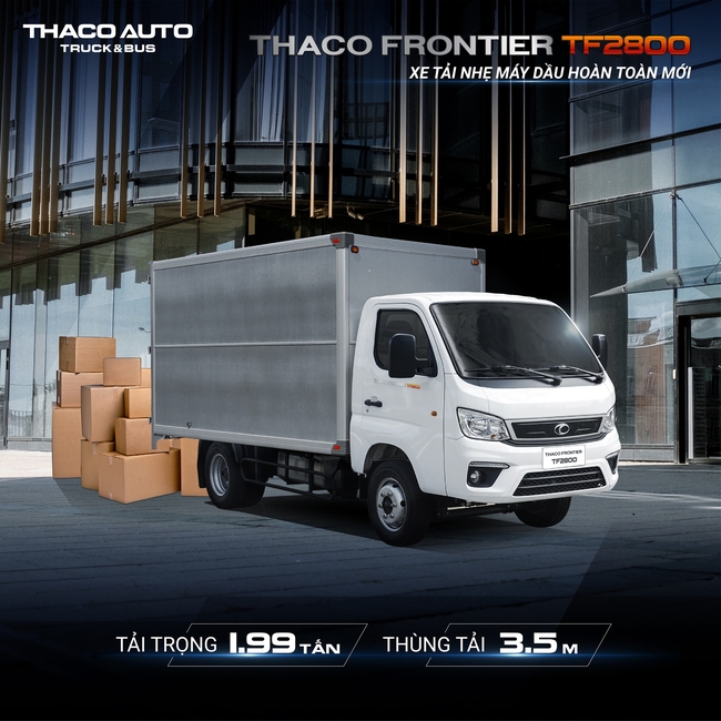 Thaco Frontier TF2800 - xe tải nhẹ máy dầu hoàn toàn mới - Ảnh 1.