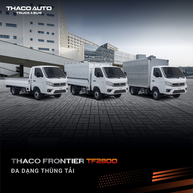 Thaco Frontier TF2800 - xe tải nhẹ máy dầu hoàn toàn mới - Ảnh 4.