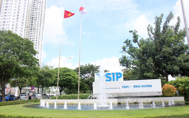 Khu công nghiệp Việt Nam – Singapoer, hình mẫu khu công nghiệp xanh của tỉnh Bình Dương. Ảnh: Nguyên Vỹ