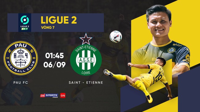 Link xem trực tiếp Pau FC vs Saint-Etienne - Ảnh 1.